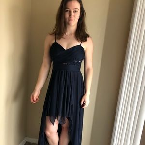 Navy Blue Home Coming Dress